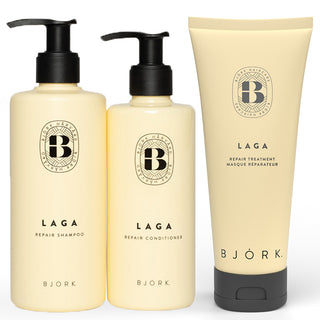 Laga Shampoo + Balsam + Inpackning TRIO