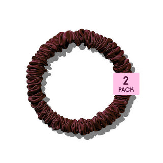 Poppie scrunchie mulberry silk burgundy