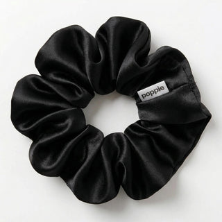 Scrunchie 100% Mulberry Silk Black
