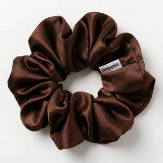 Scrunchie 100% Mulberry Silk Coffee