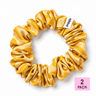 Scrunchie 100% Mulberry Silk Yellow M