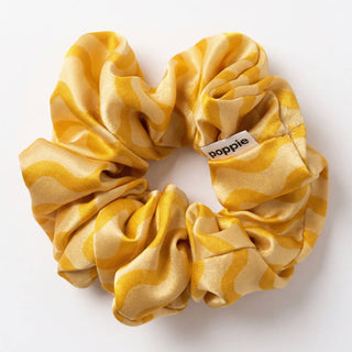 Scrunchie 100% Mulberry Silk Yellow L