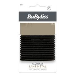 BaByliss, Klassisk svart hårsnodd, 14 st - Hairsale.se