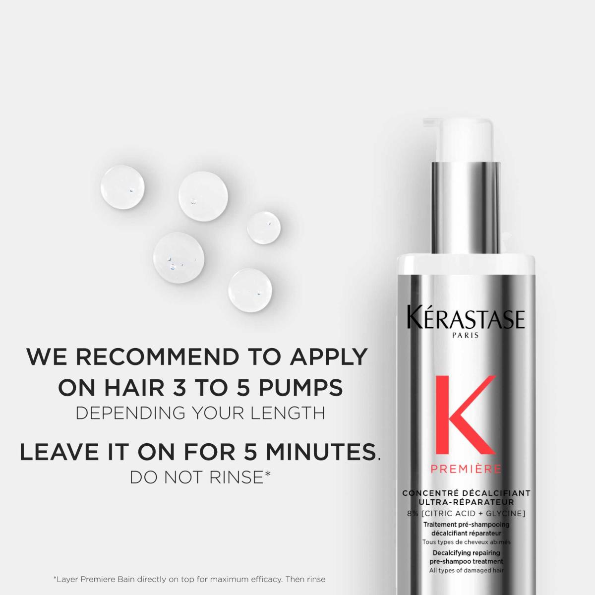 Kèrastase Première Concentré Décalcifiant Ultra-Réparateur, Pre-Shampoo 250 ml - Hairsale.se