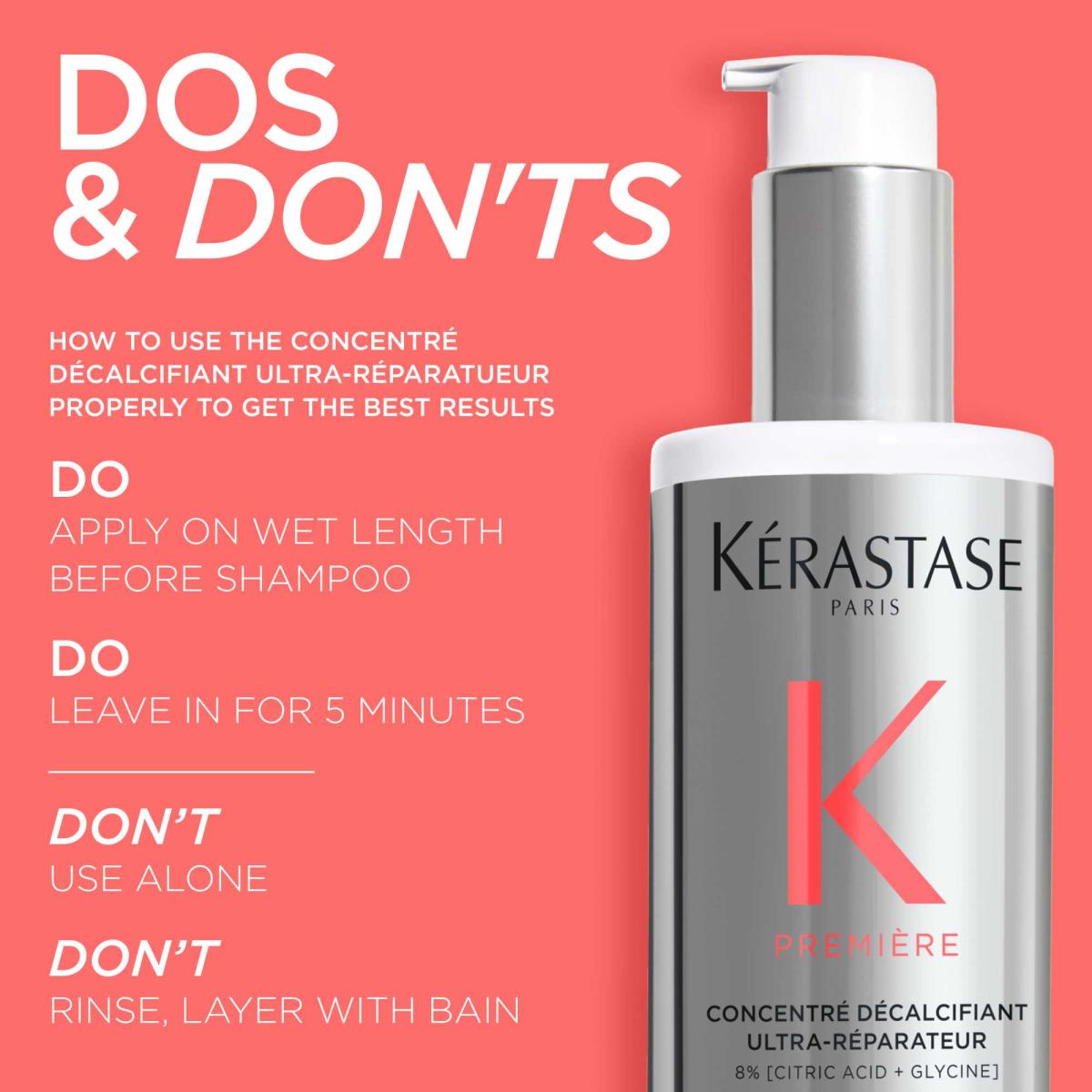 Kèrastase Première Concentré Décalcifiant Ultra-Réparateur, Pre-Shampoo 250 ml - Hairsale.se