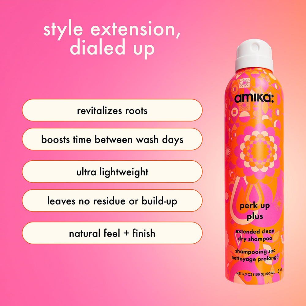 Amika Perk Up Plus, extended clean dry shampoo, 67ml - Hairsale.se