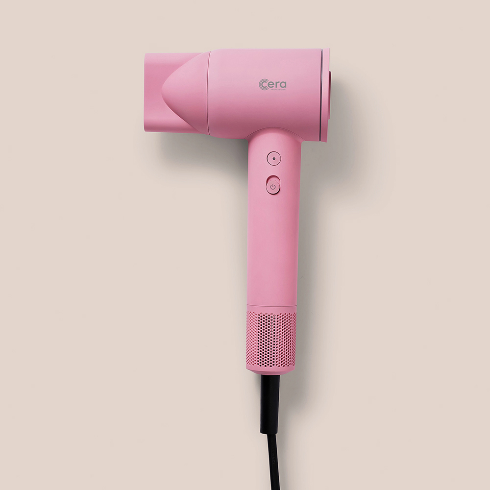 Cera Pro BLDC Hairdryer, Fön, pastel pink - Hairsale.se