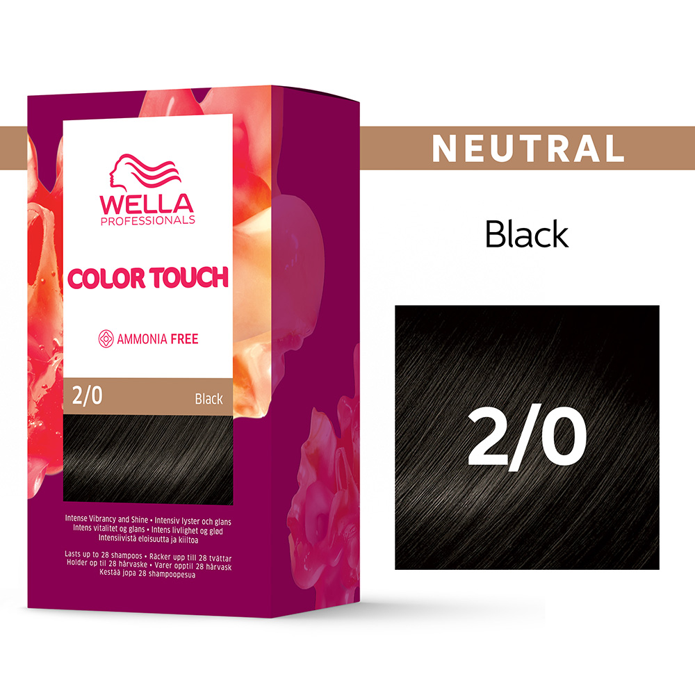 Wella Color Touch intensivtoning 2/0 Black - Hairsale.se